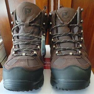 Propet RIDGE WALKER Brown Mid-Ankle Hiking Boots with Rugged Design